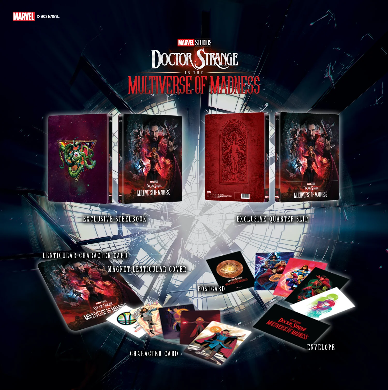Doctor Strange in the Multiverse of Madness Lenticular 1-Click SteelBook (MCP#01)(EMPTY)(Hong Kong) - Image 27
