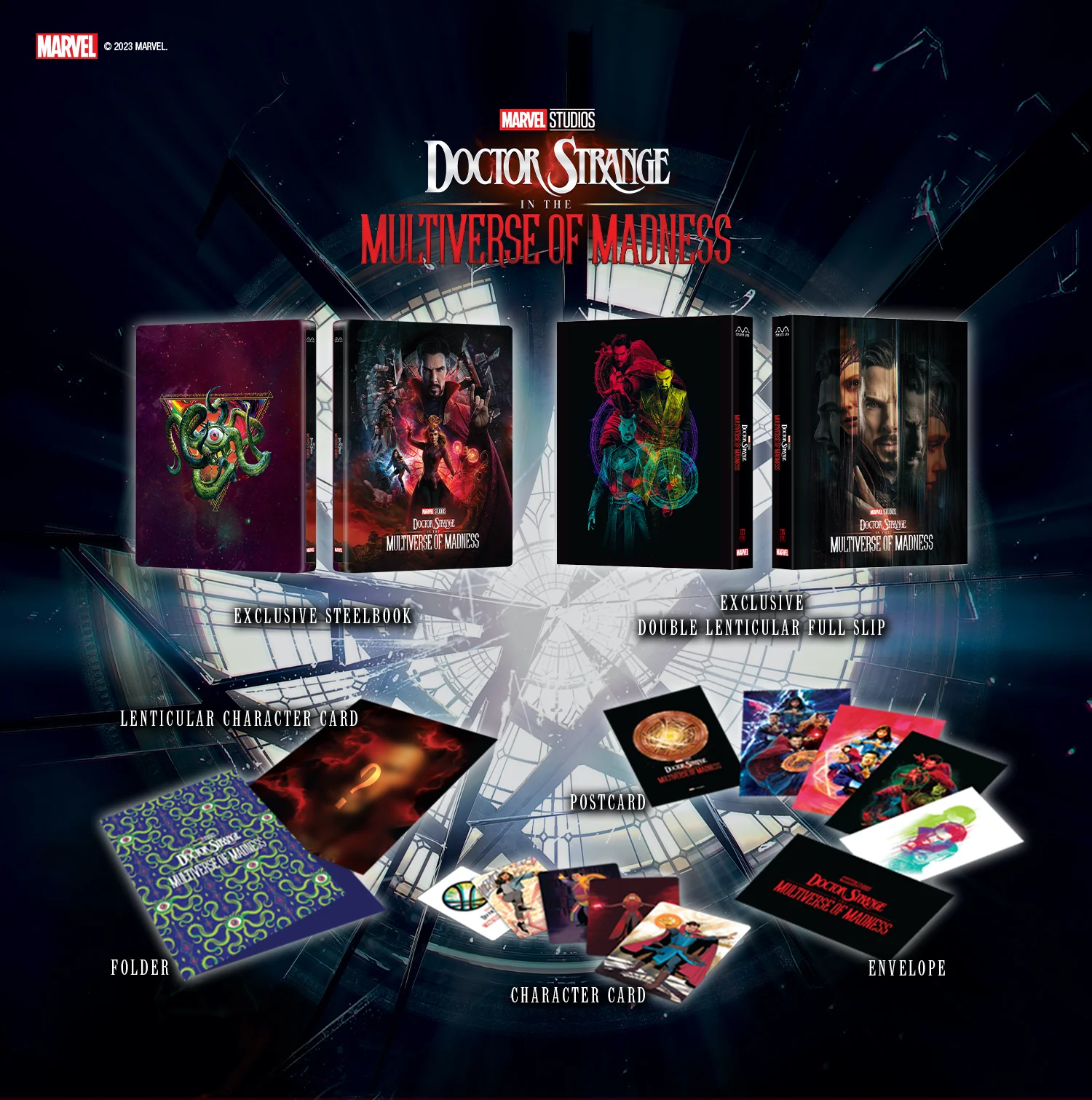 Doctor Strange in the Multiverse of Madness Double Lenticular SteelBook (MCP#01)(EMPTY)(Hong Kong) - Image 6