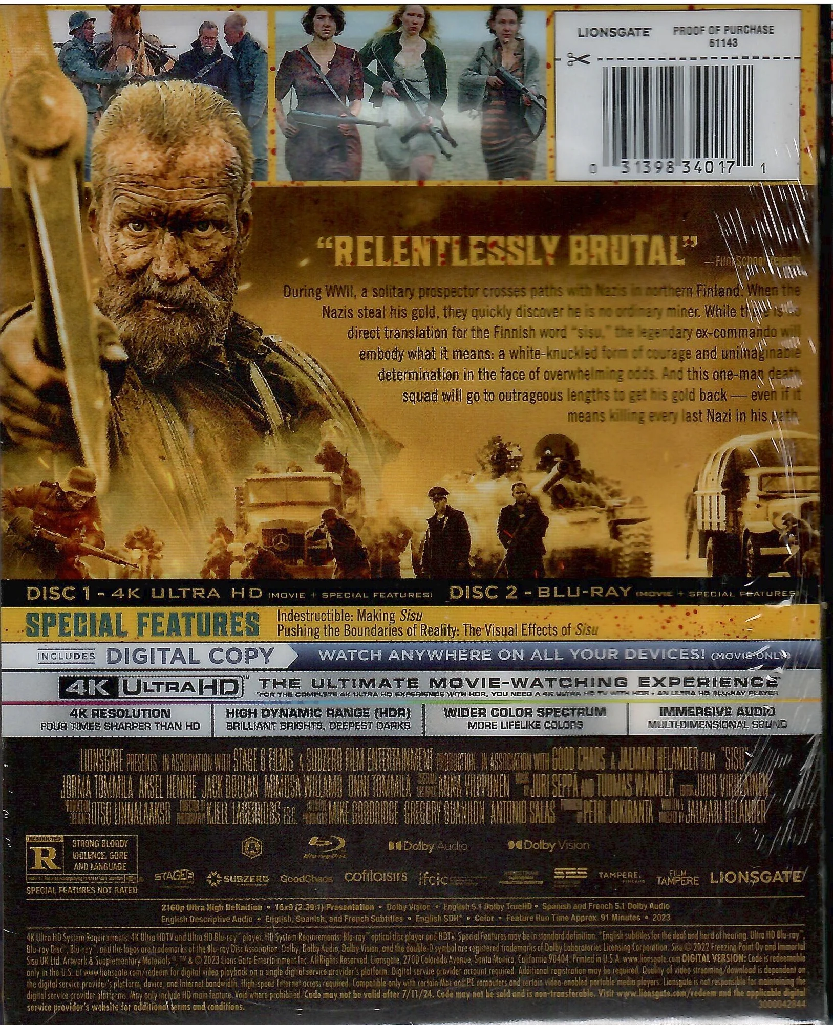 Sisu 4K SteelBook (2022)(Exclusive) - Image 4