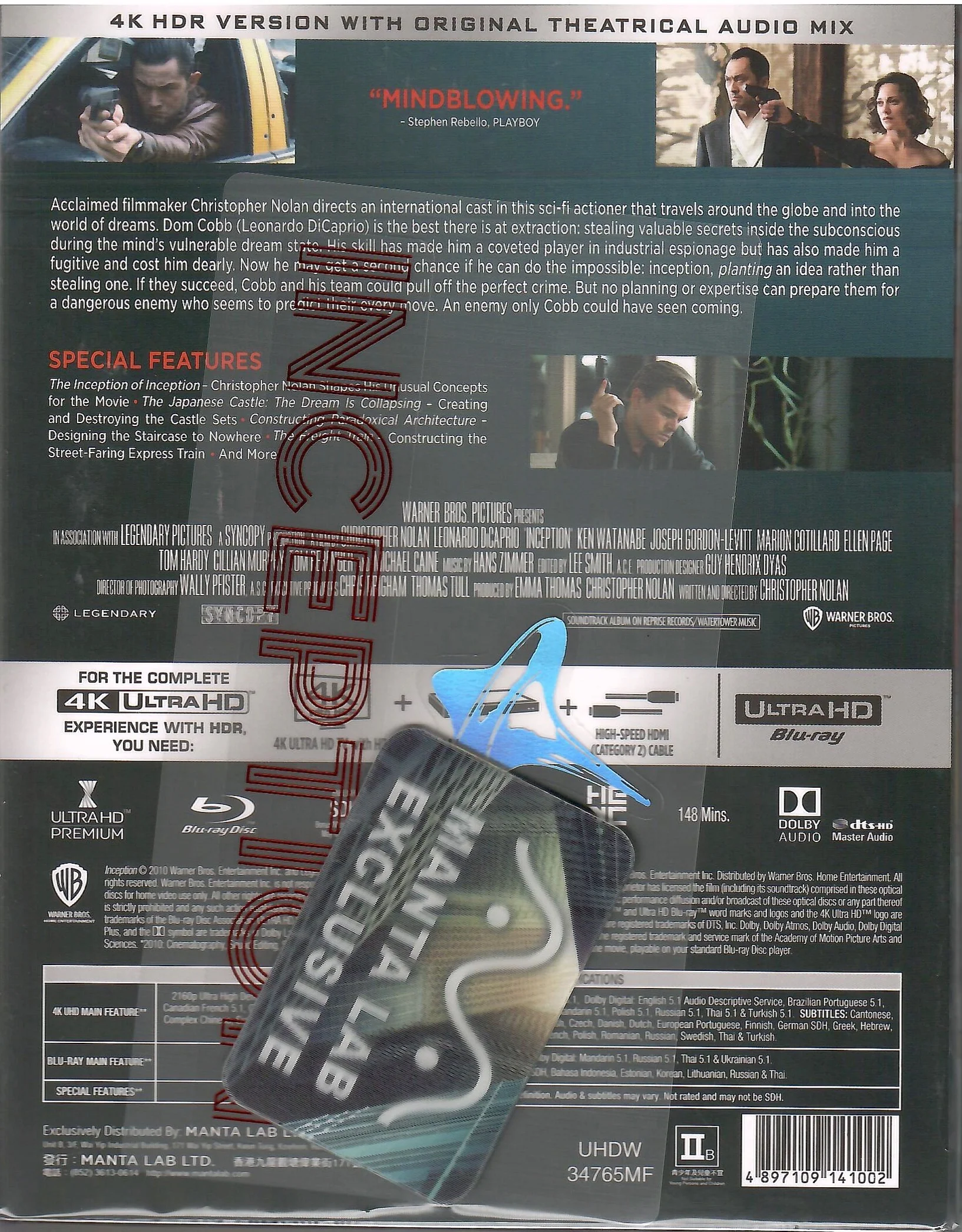 Inception 4K PET 1-Click SteelBook (ME#33)(Hong Kong) - Image 27