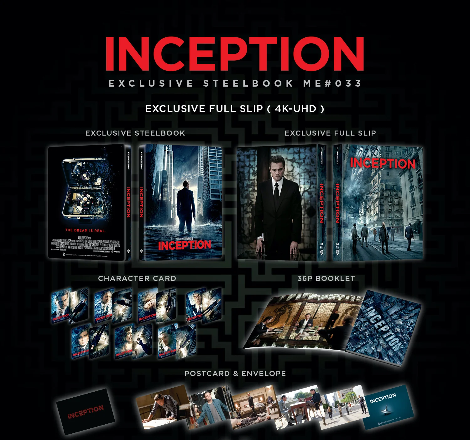Inception 4K Full Slip SteelBook (ME#33)(Hong Kong) - Image 7