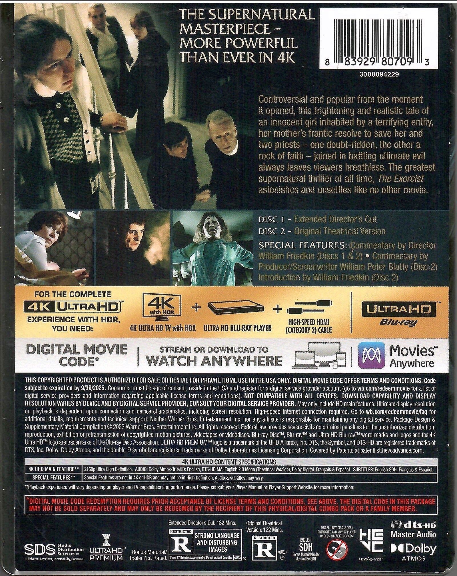 The Exorcist 4K SteelBook: Extended Cut (1973)(Exclusive) - Image 5