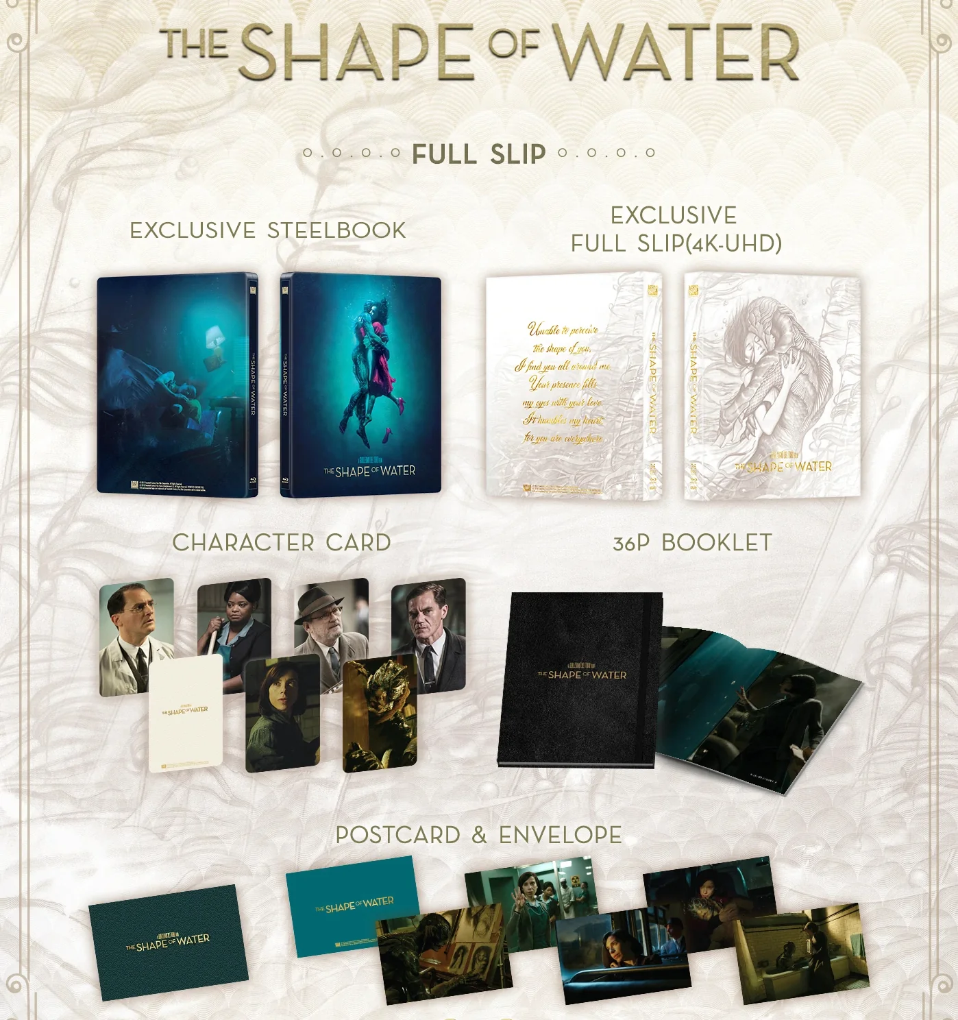 The Shape of Water 4K Full Slip SteelBook (ME#18)(Hong Kong) - Image 3